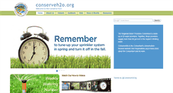 Desktop Screenshot of conserveh2o.org