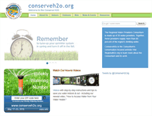 Tablet Screenshot of conserveh2o.org